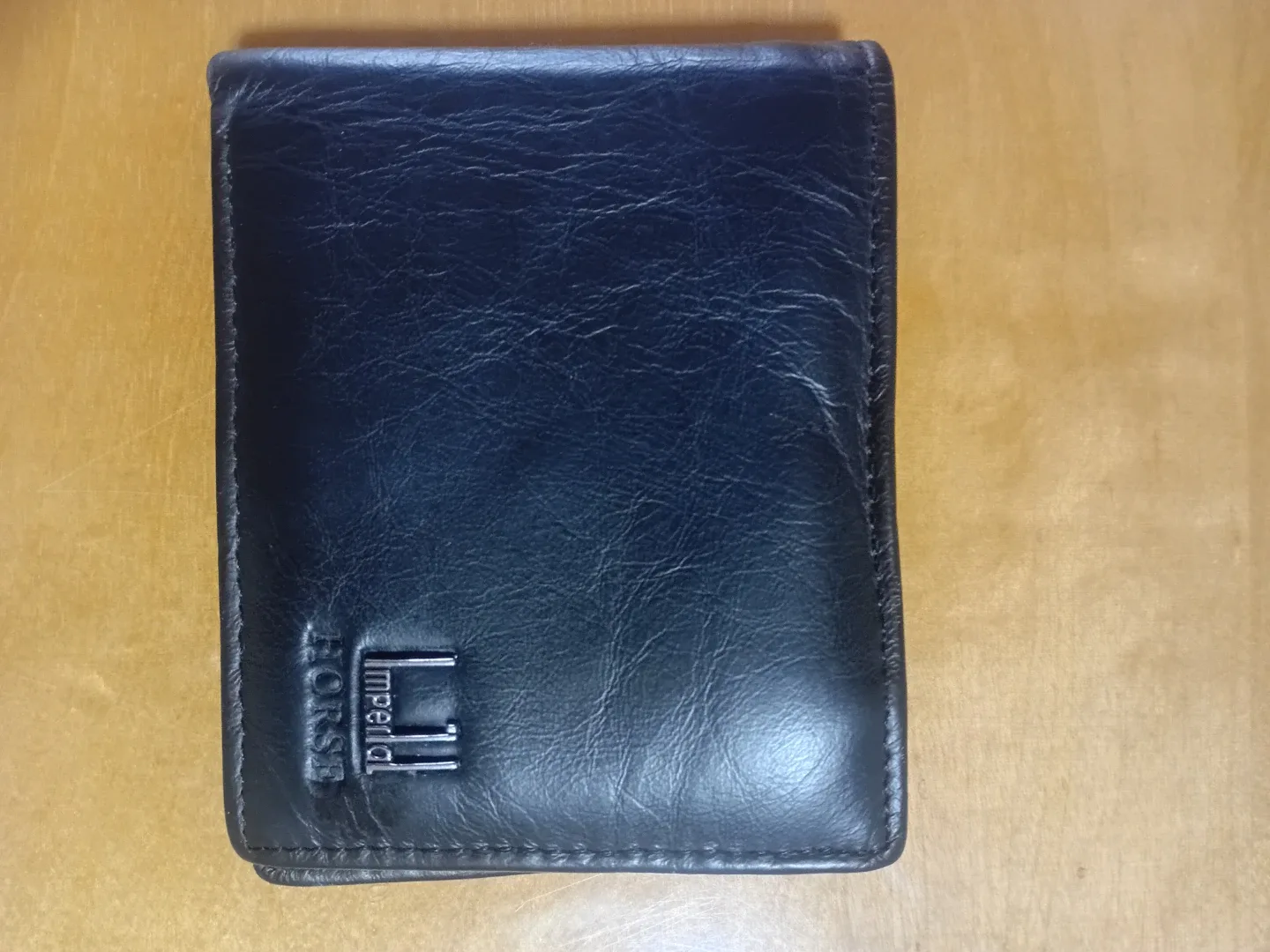 Imperial Horse Black Leather Wallet thumbnail