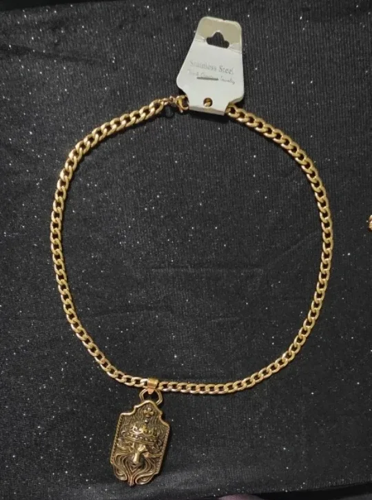 Stainless Steel Gold Chain Necklace image indicator(2)