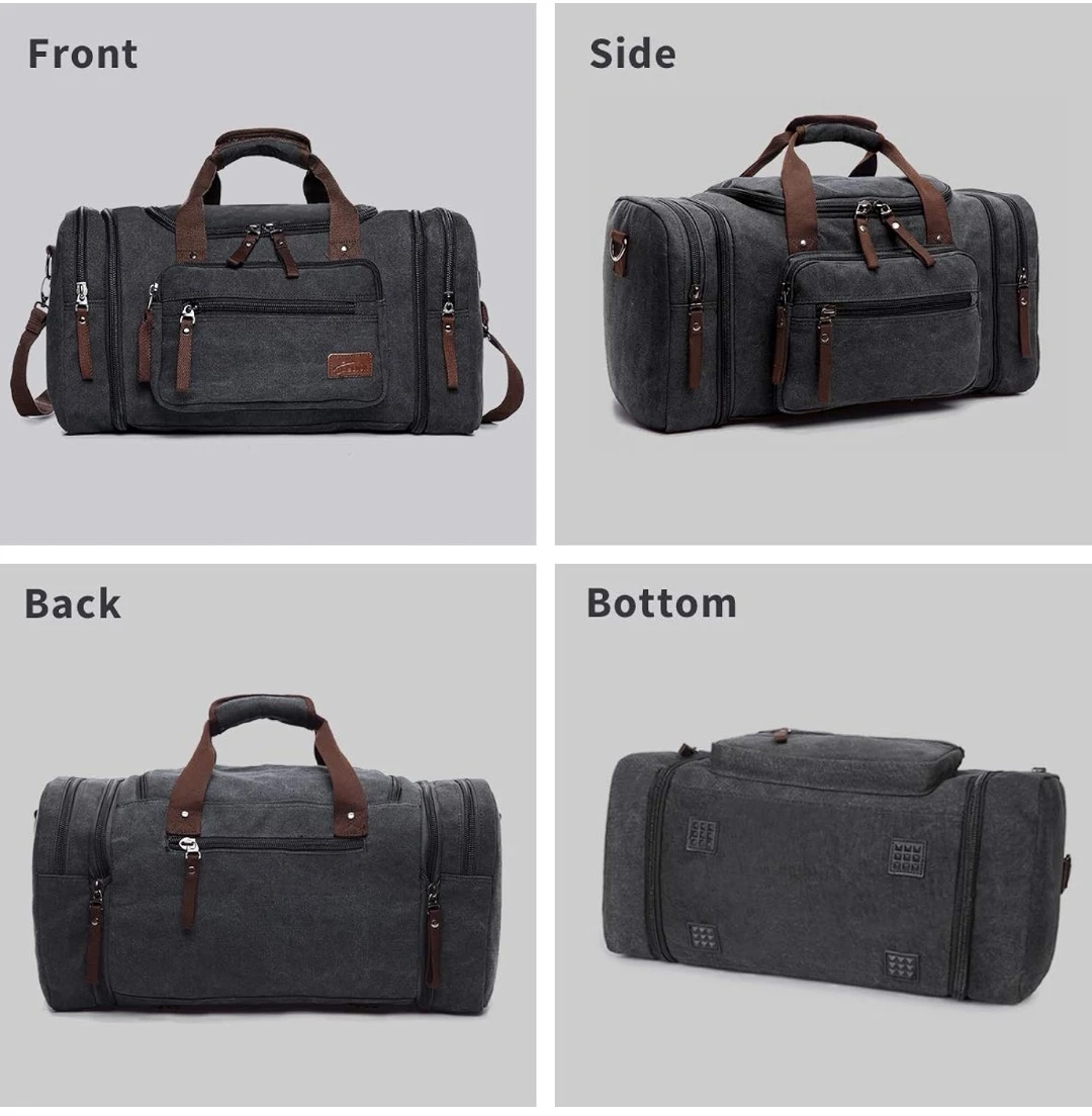 Fresion Canvas Duffle Bag 44L - Travel/Overnight Bag - photo 5