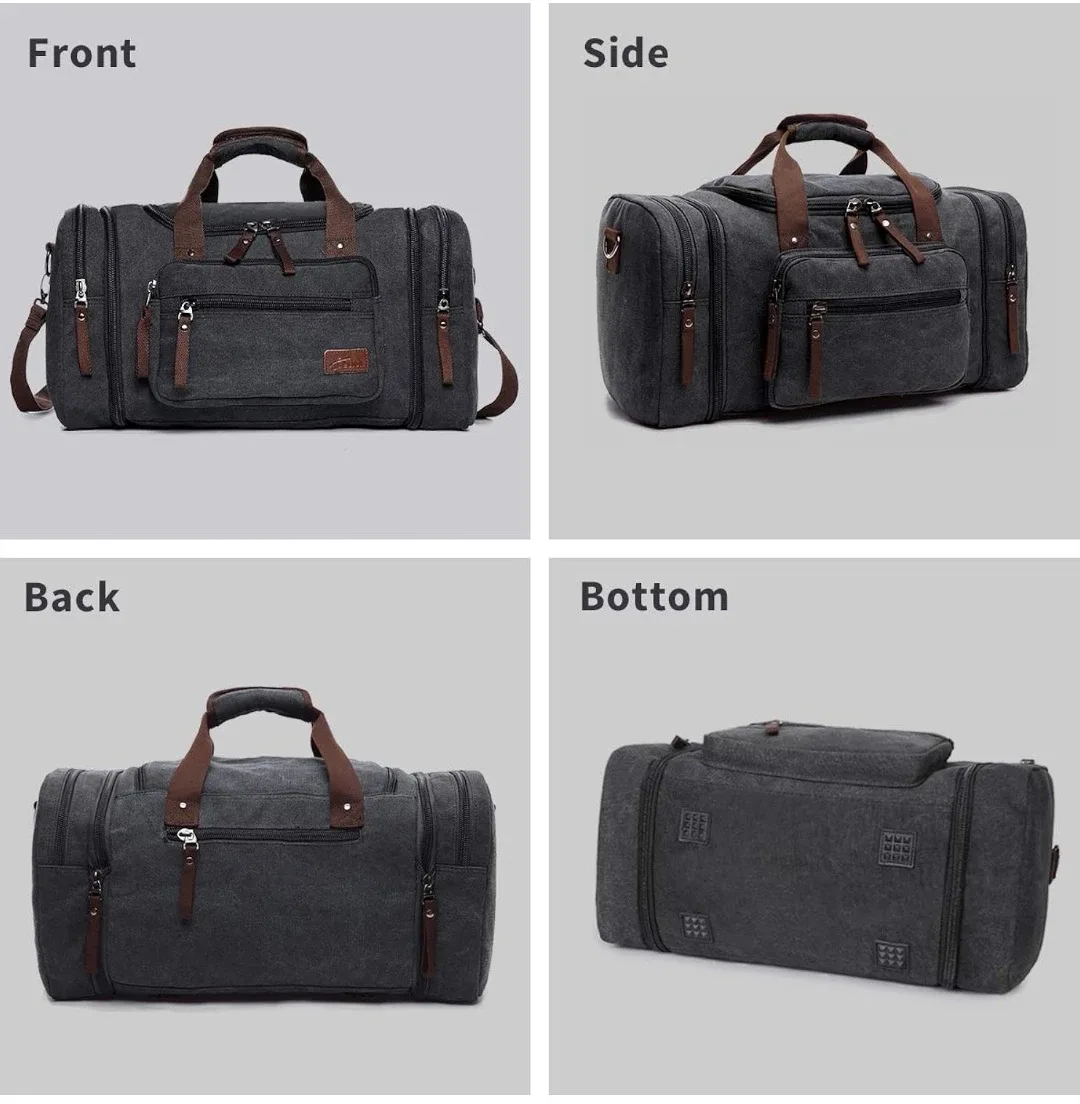 Fresion Canvas Duffle Bag 44L - Travel/Overnight Bag image indicator(5)