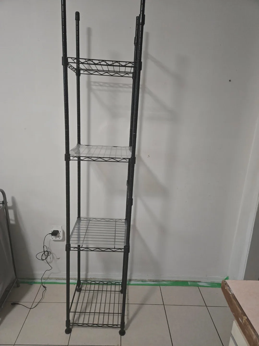 Black Wire Shelving Unit