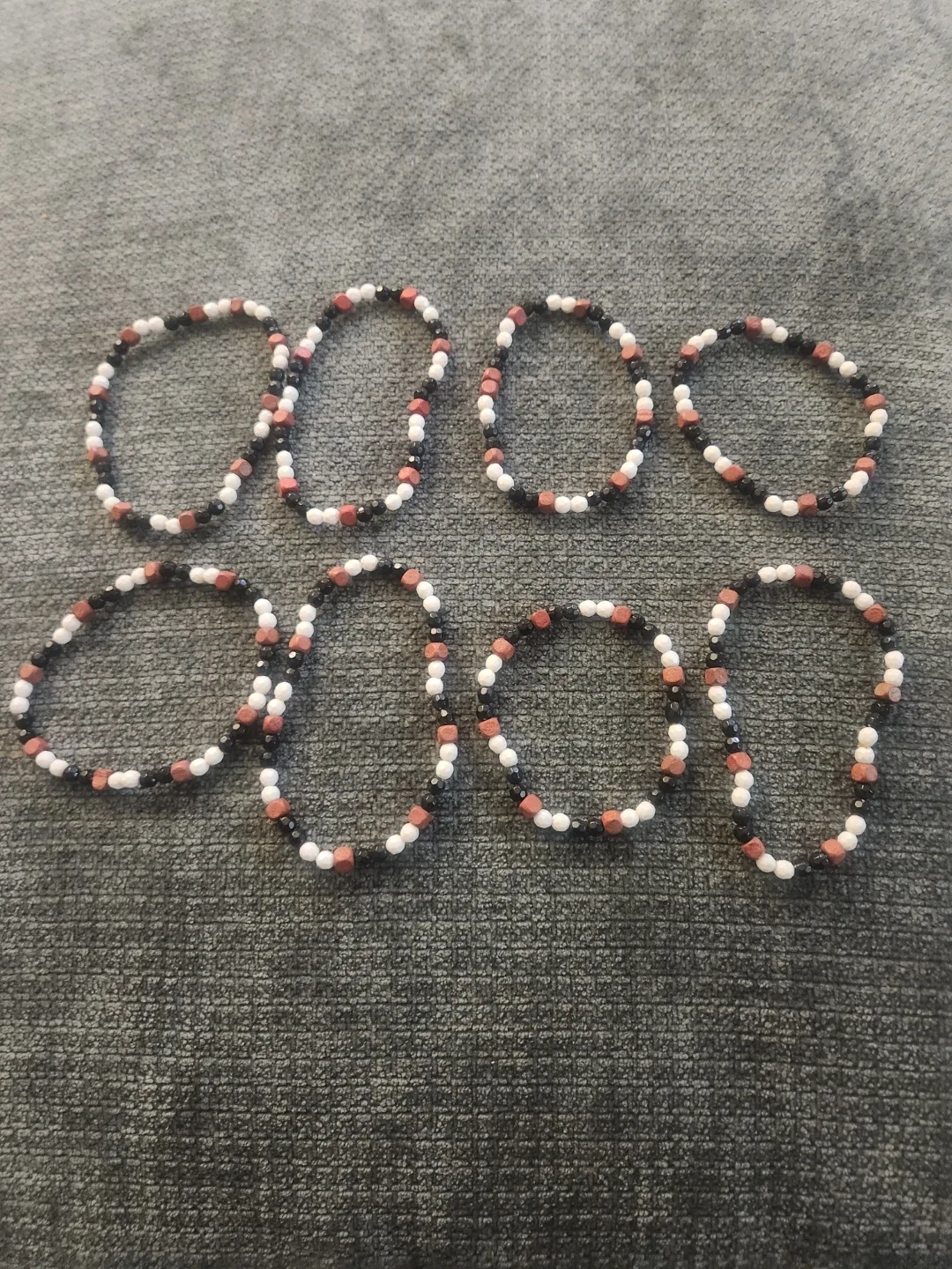 Handmade Beaded Bracelets - Set of 8