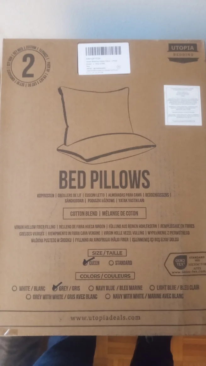 New Utopia Bedding Queen Pillow Protectors (2 Pack)