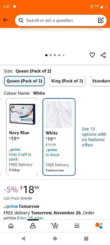 New Utopia Bedding Queen Pillow Protectors (2 Pack) image indicator(5)