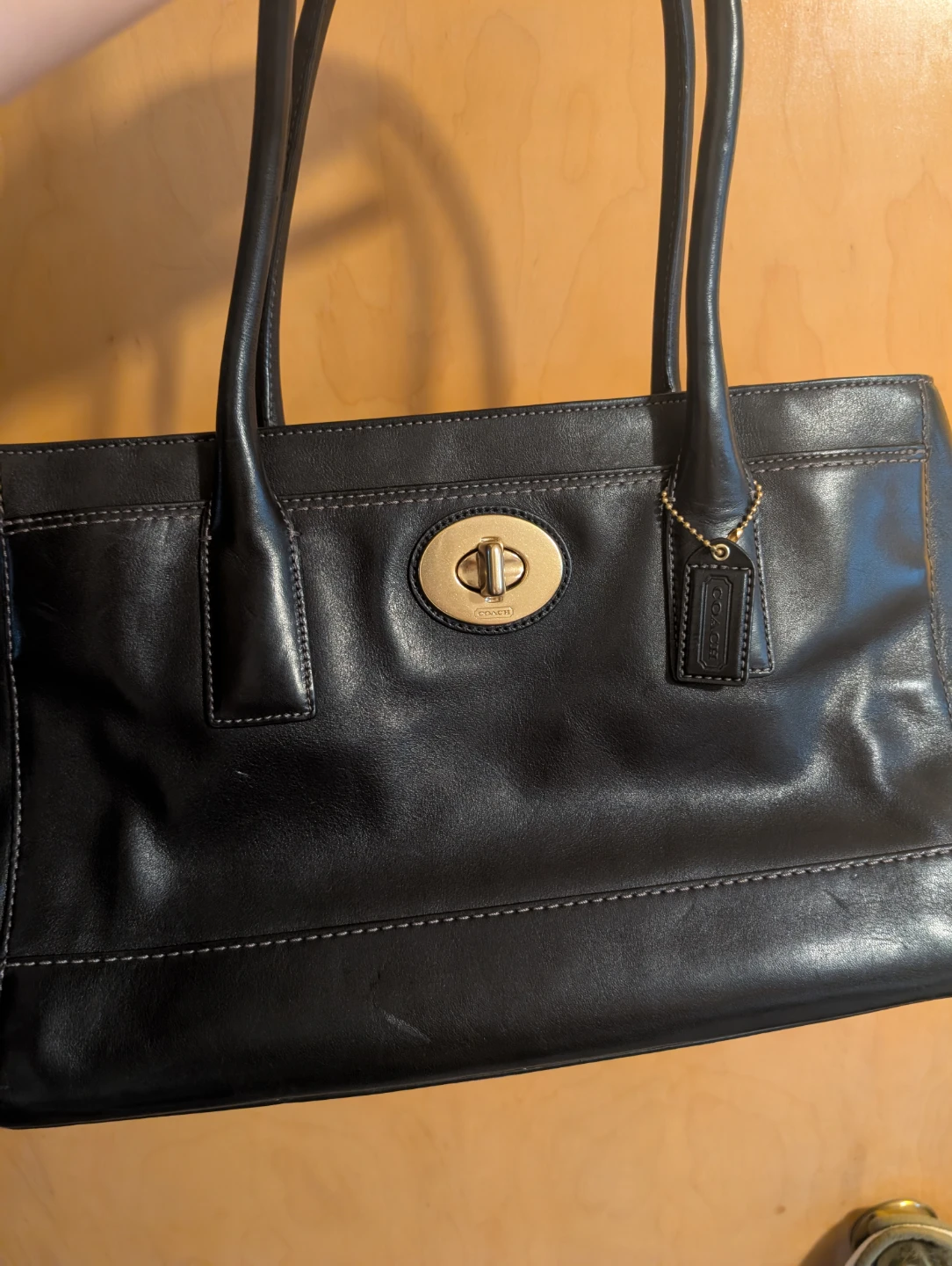 Coach Leather black purse/bag - photo 3