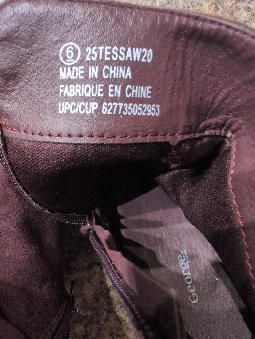 George Women's Burgundy Ankle Boots - Size 6 image indicator(4)