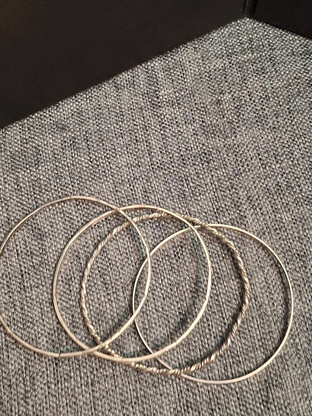 Sterling Silver Bangle Bracelet Set - 4 Pieces image indicator(4)