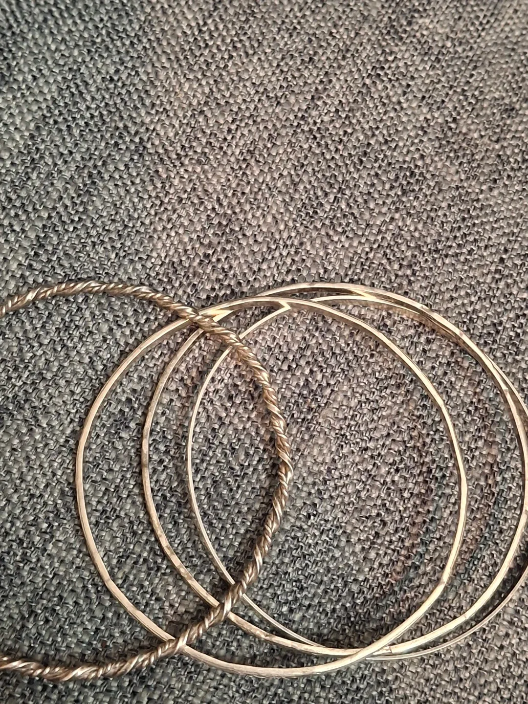 Sterling Silver Bangle Bracelet Set - 4 Pieces image indicator(6)