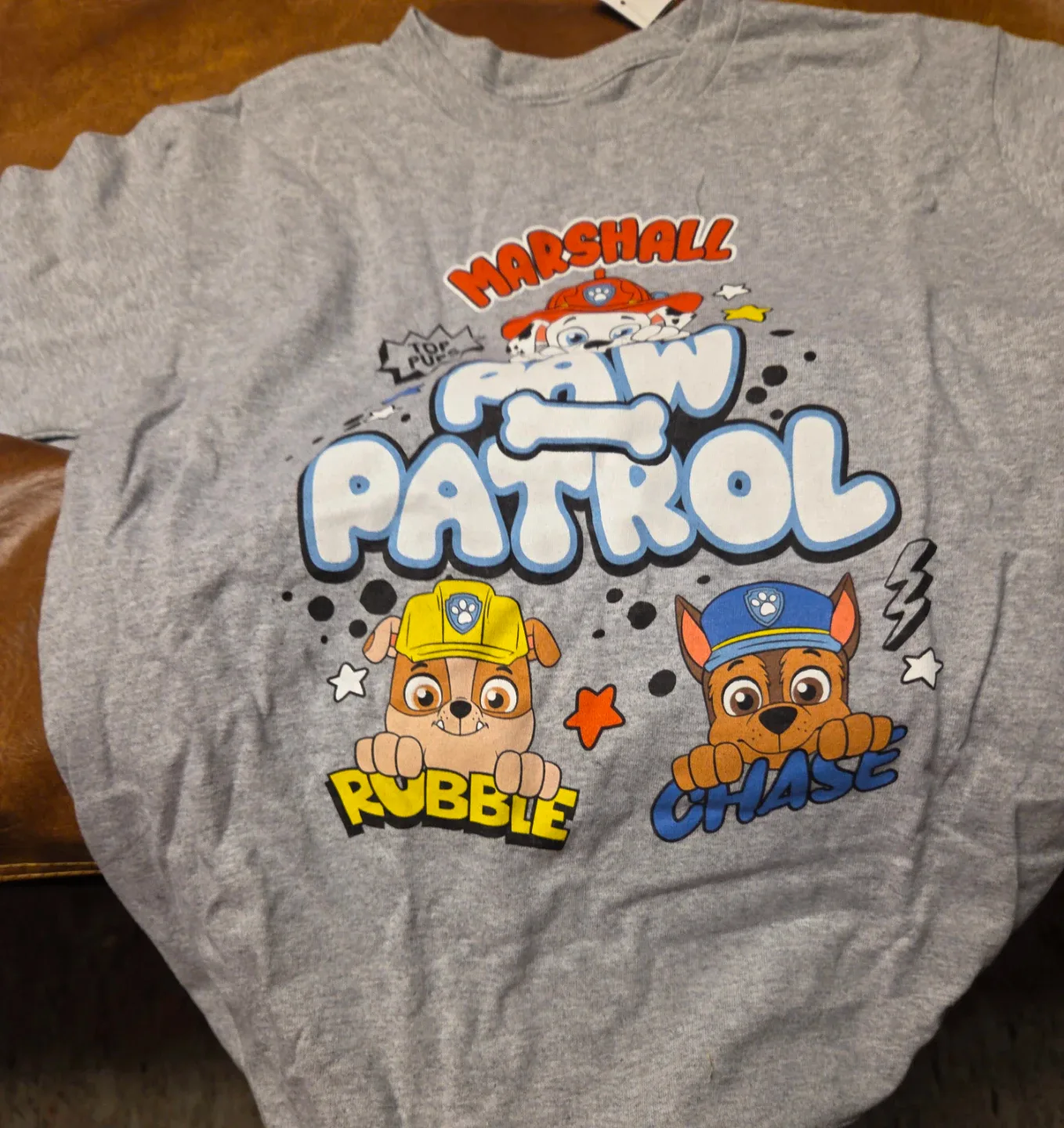 Paw Patrol Walmart T-Shirt - Size M (7-8) - Grey