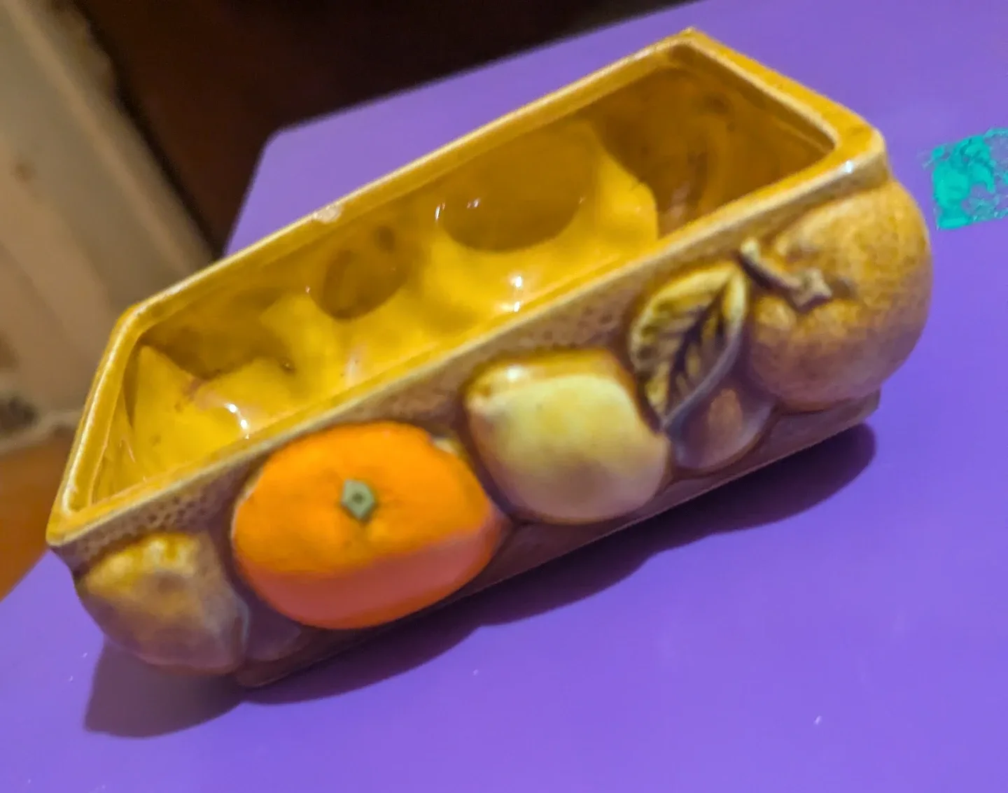 Vintage Japan Fruit Design Ceramic Dish image indicator(4)