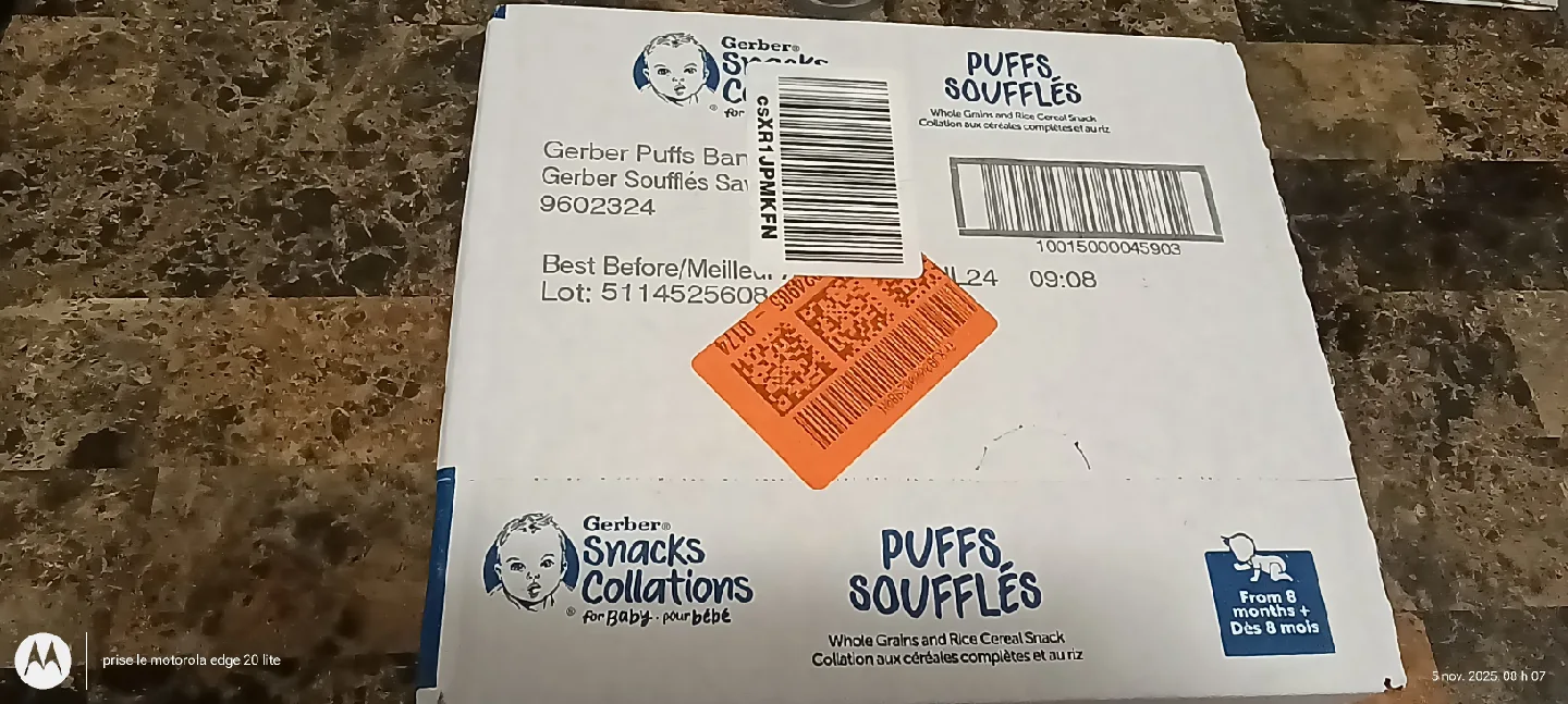 Gerber Puffs Souffles Banana - New