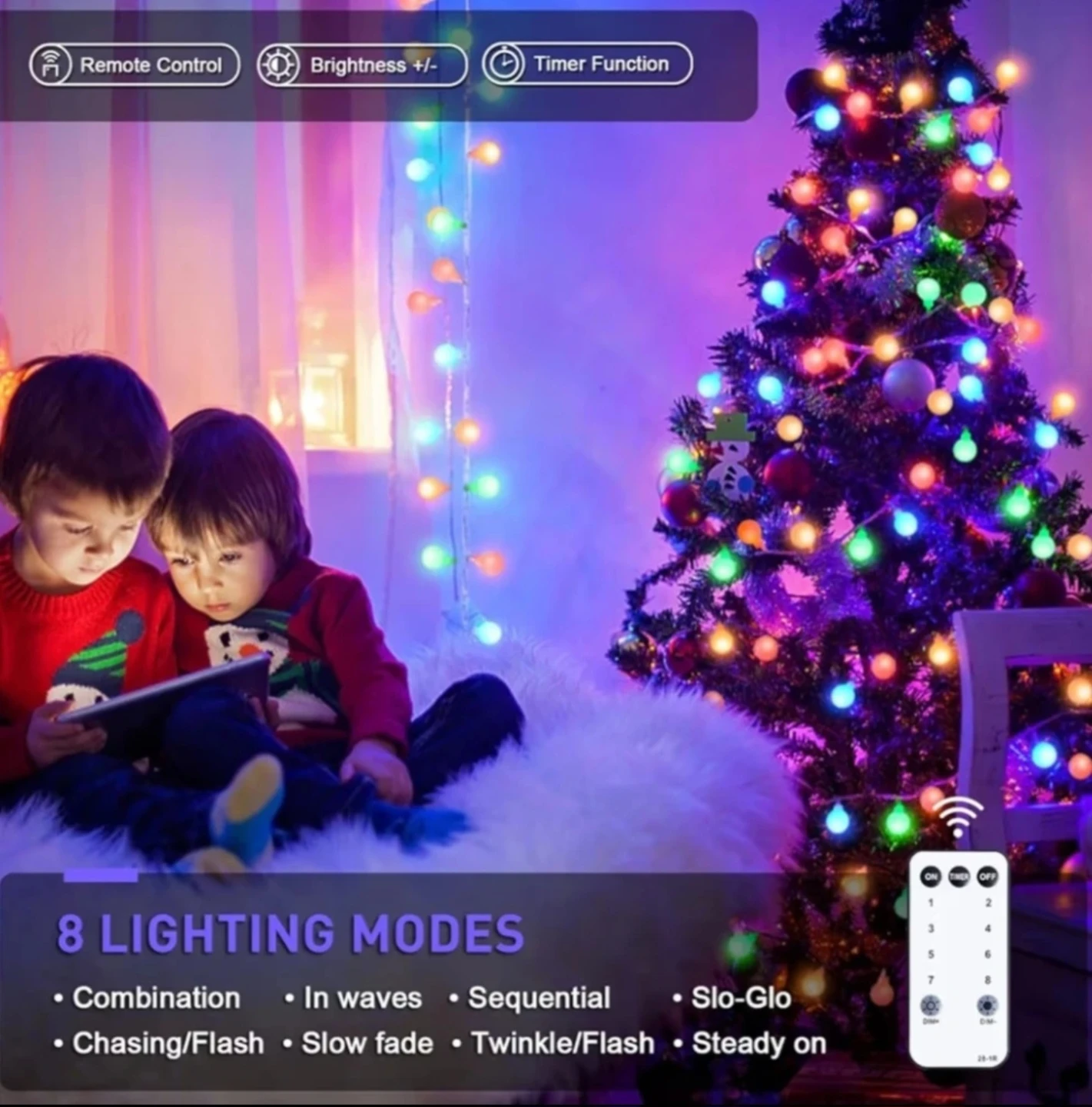 2 boxes Colourful Globe String Lights - Indoor/Outdoor - photo 2