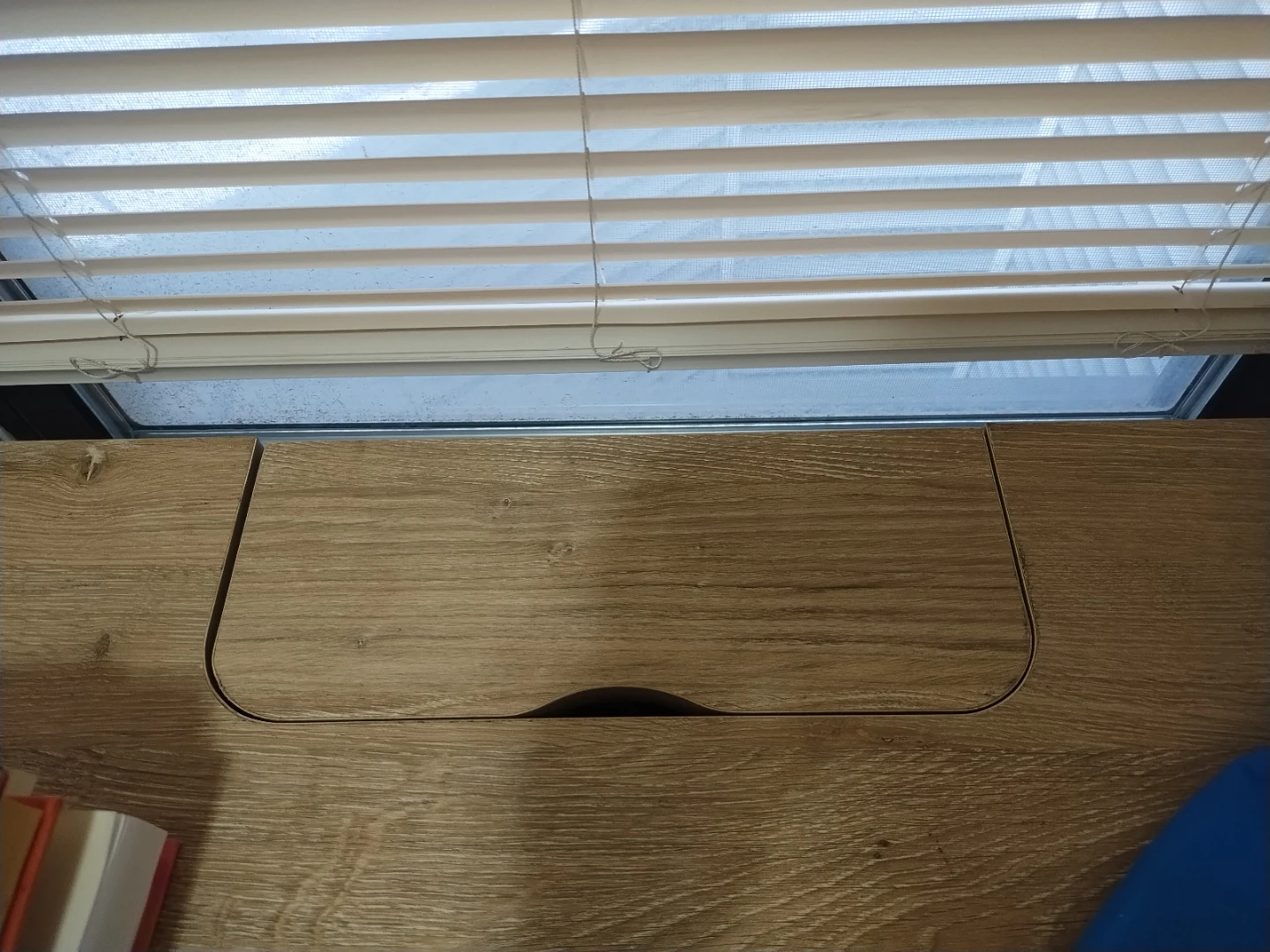 Wood Desk with drawers and Built-in Power Outlet - photo 3