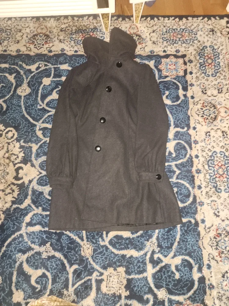 Guess Women's Wool Blend Coat - Charcoal Grey