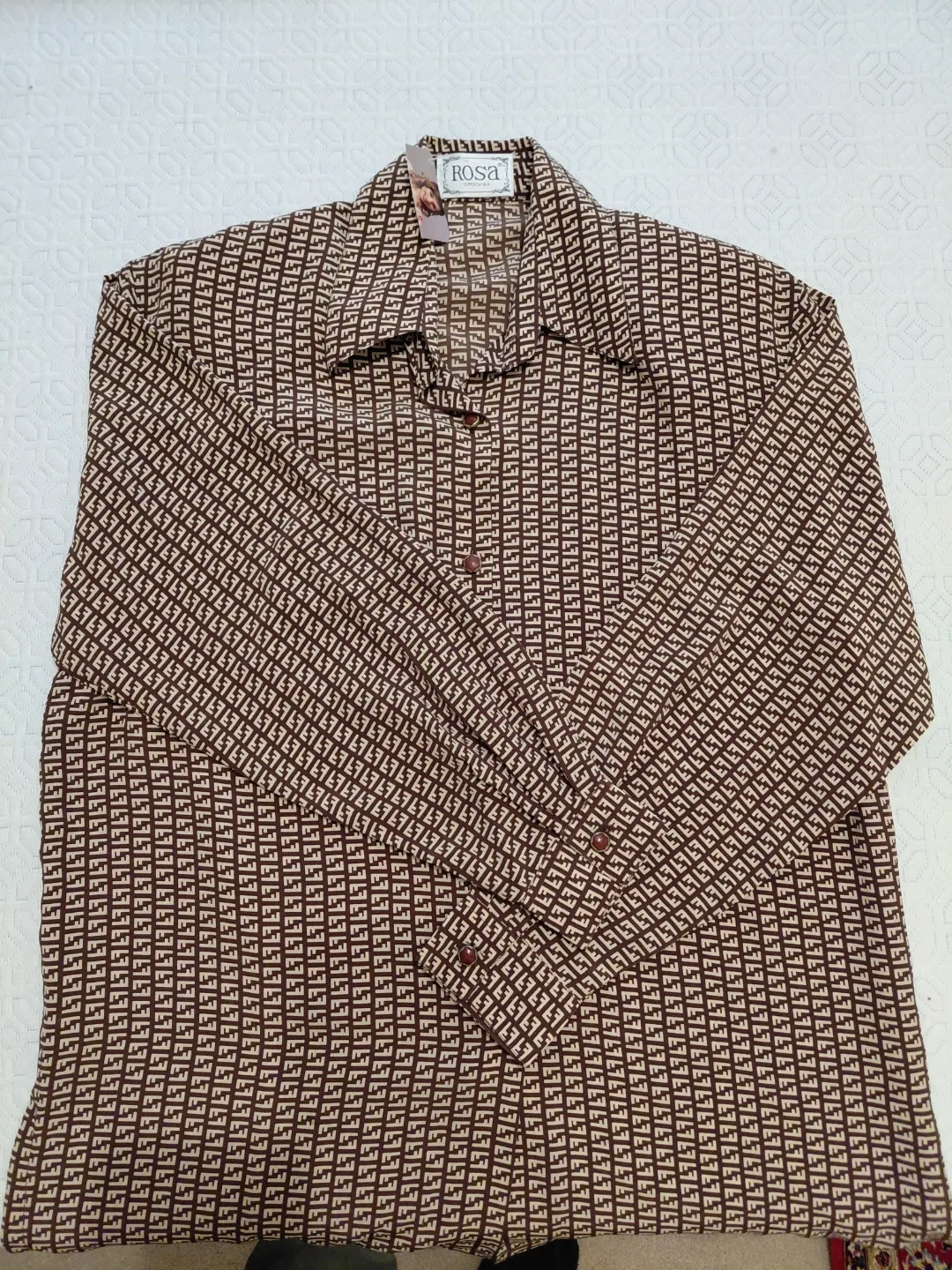 Rosa Brown Patterned Blouse image indicator(2)