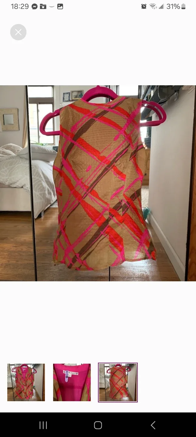 Nanette Lepore 109%  Silk Sleeveless Top - Size 0 image indicator(3)