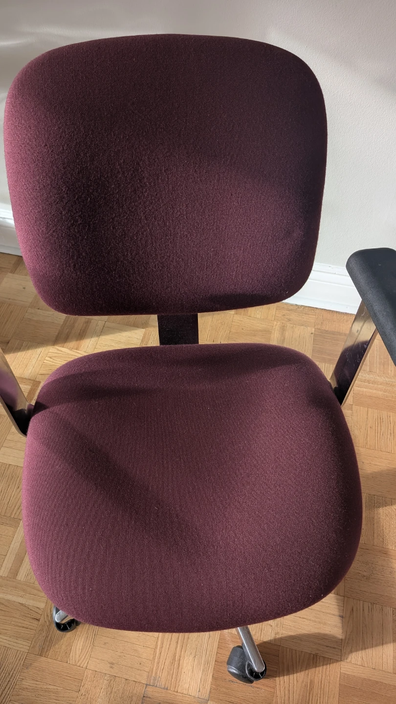 Burgundy Office Chair - photo 2