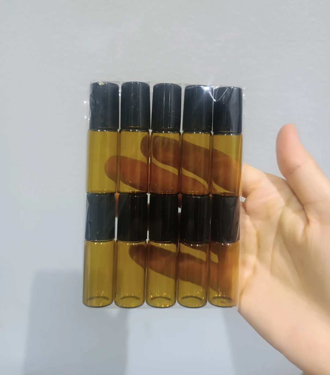 Amber Glass Roller Bottles 5ML - 10 pack