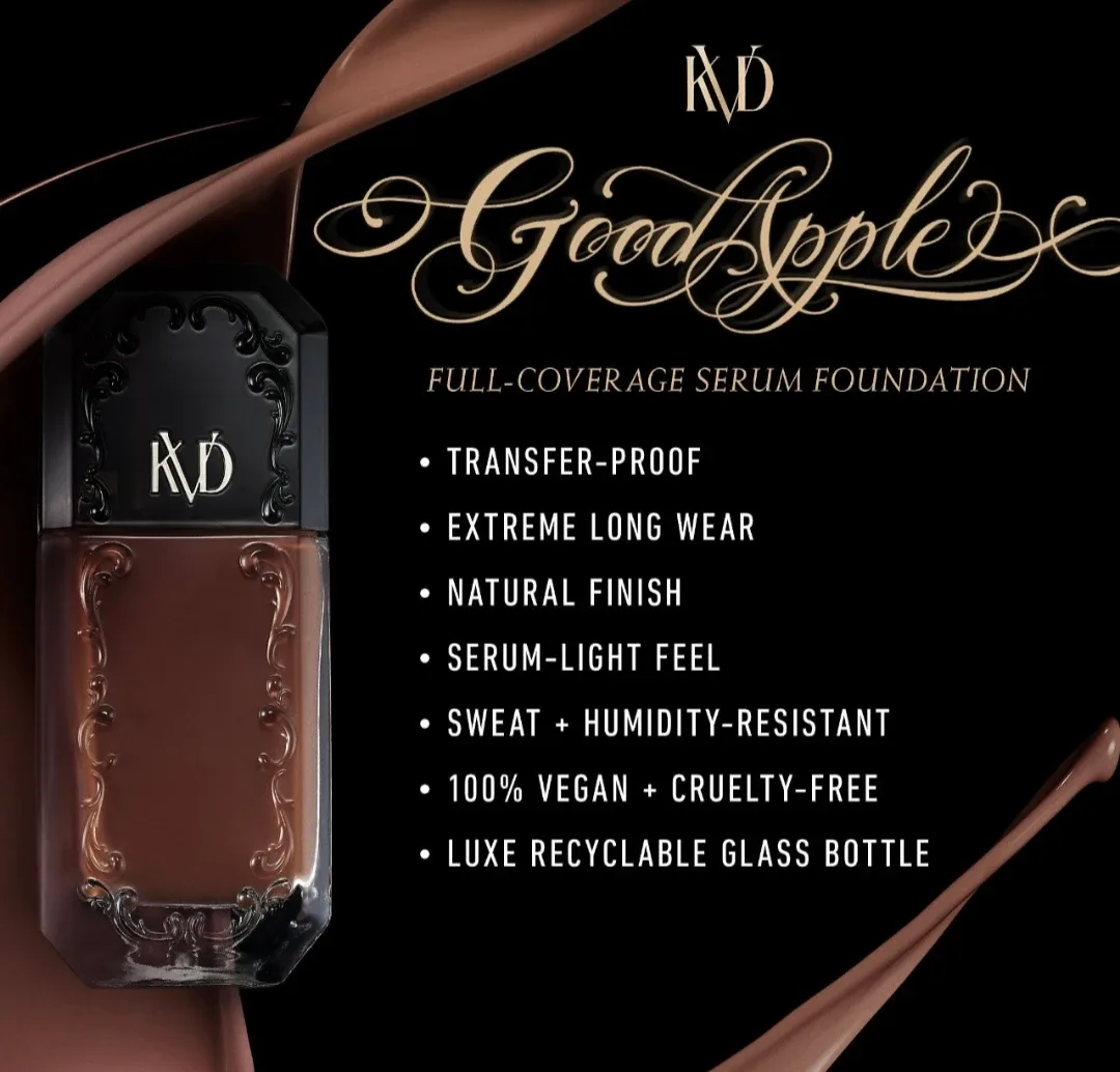 NIB KVD Vegan Beauty Good Apple Full-Coverage Serum Foundation image indicator(9)