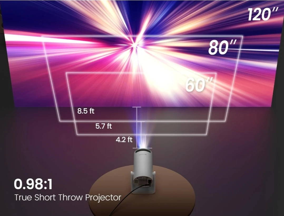 Mini Projector with 5G WiFi and Bluetooth, WiMiUS S27 - photo 2