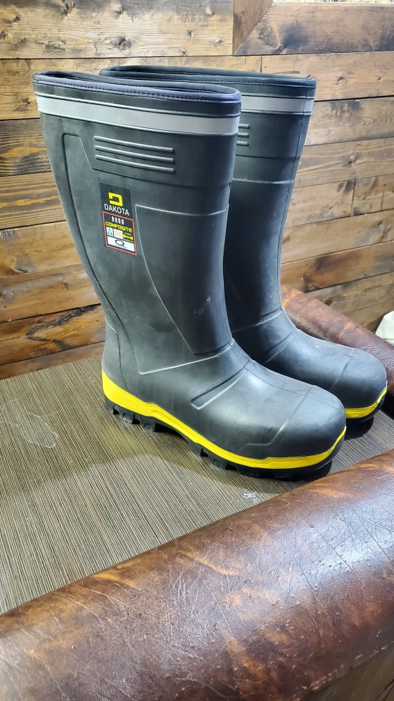 Dakota Black Rubber Winter Boots