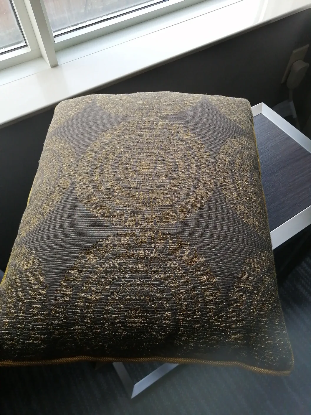 Decorative Throw Pillow - Brown & Gold