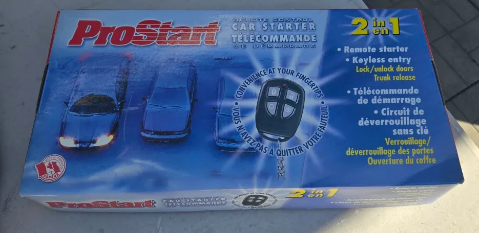 ProStart Remote Car Starter 2 in 1 - New in Box!
