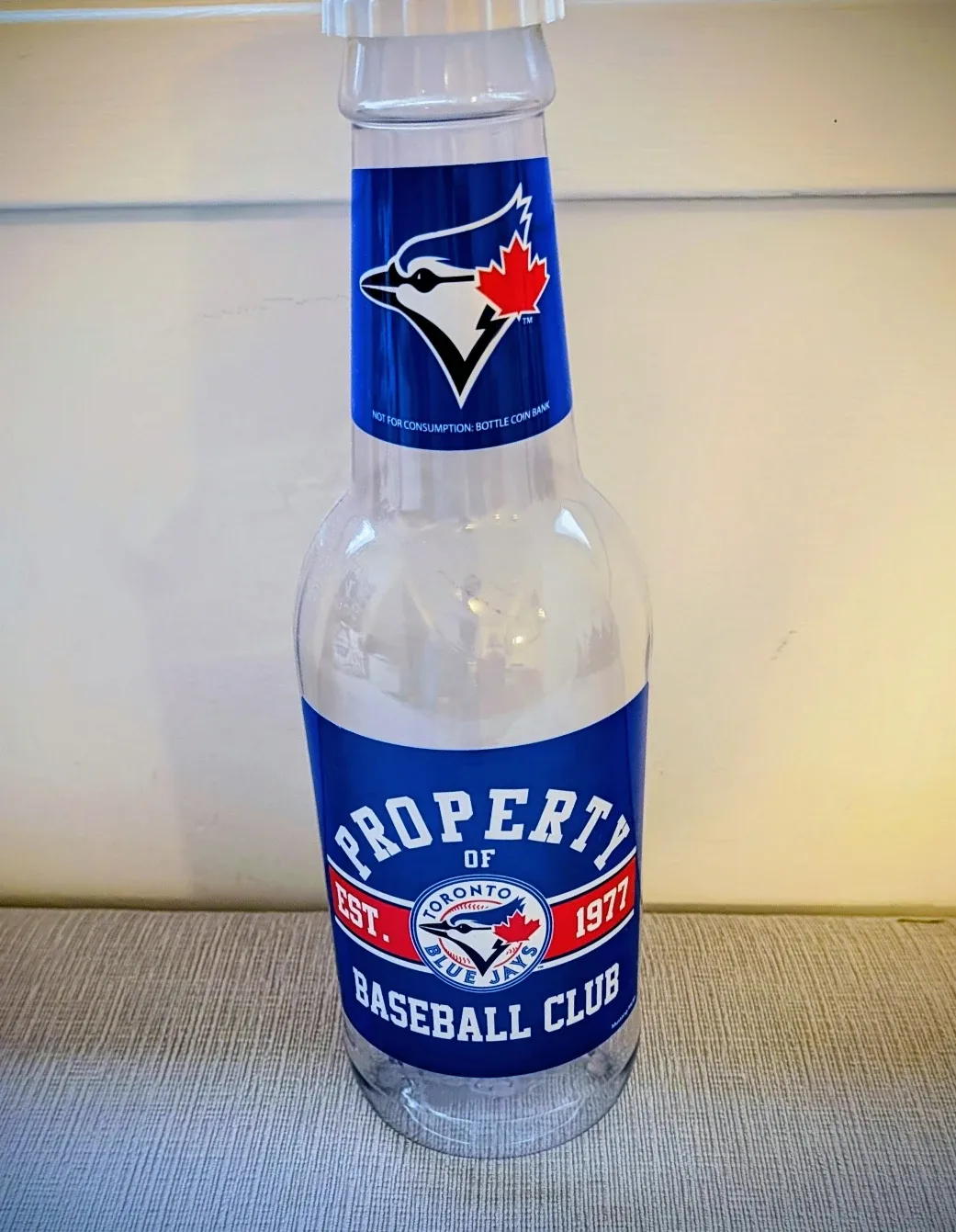 Brand New Toronto Blue Jays Bottle Coin Bank - Gift Idea