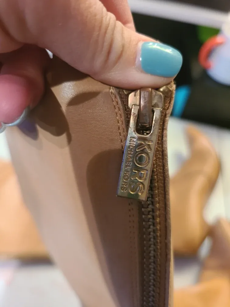 Michael kors Tan Leather Knee-High Heel Boots image indicator(6)