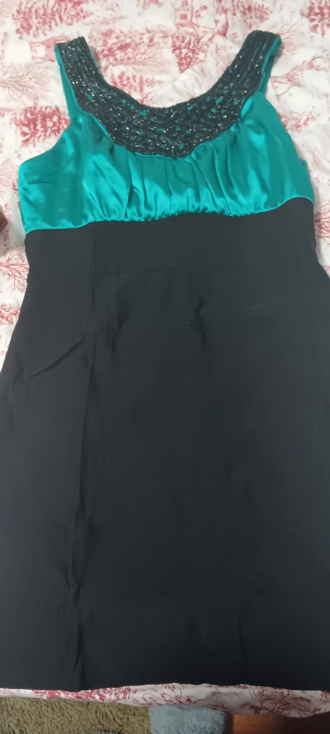 Trixxi Dress - Size 9 - Green & Black - photo 2