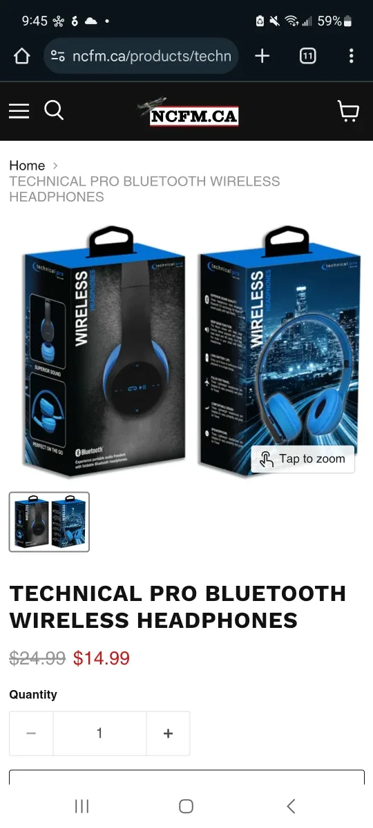 NEW Technical Pro Bluetooth Wireless Headphones x2