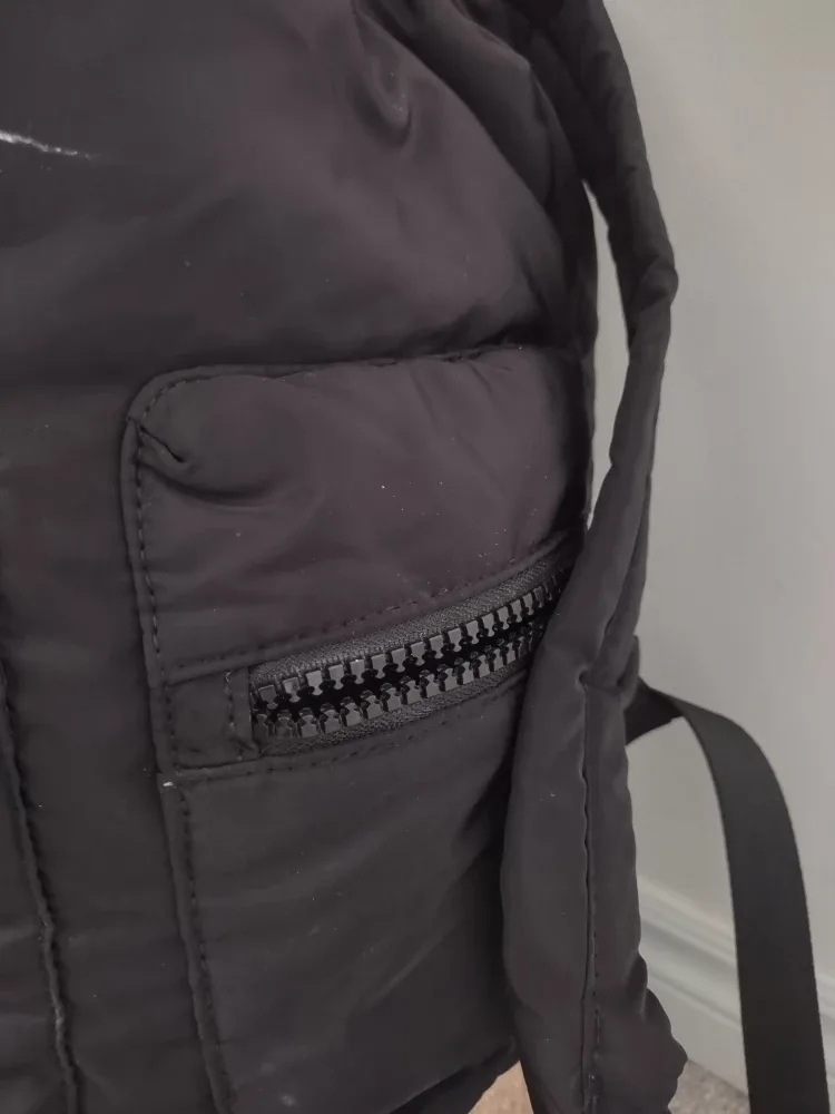 Top Shop Black Nylon Backpack image indicator(3)