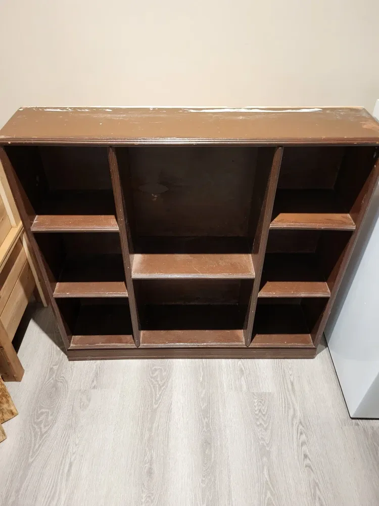 Brown Wooden Shelf Unit