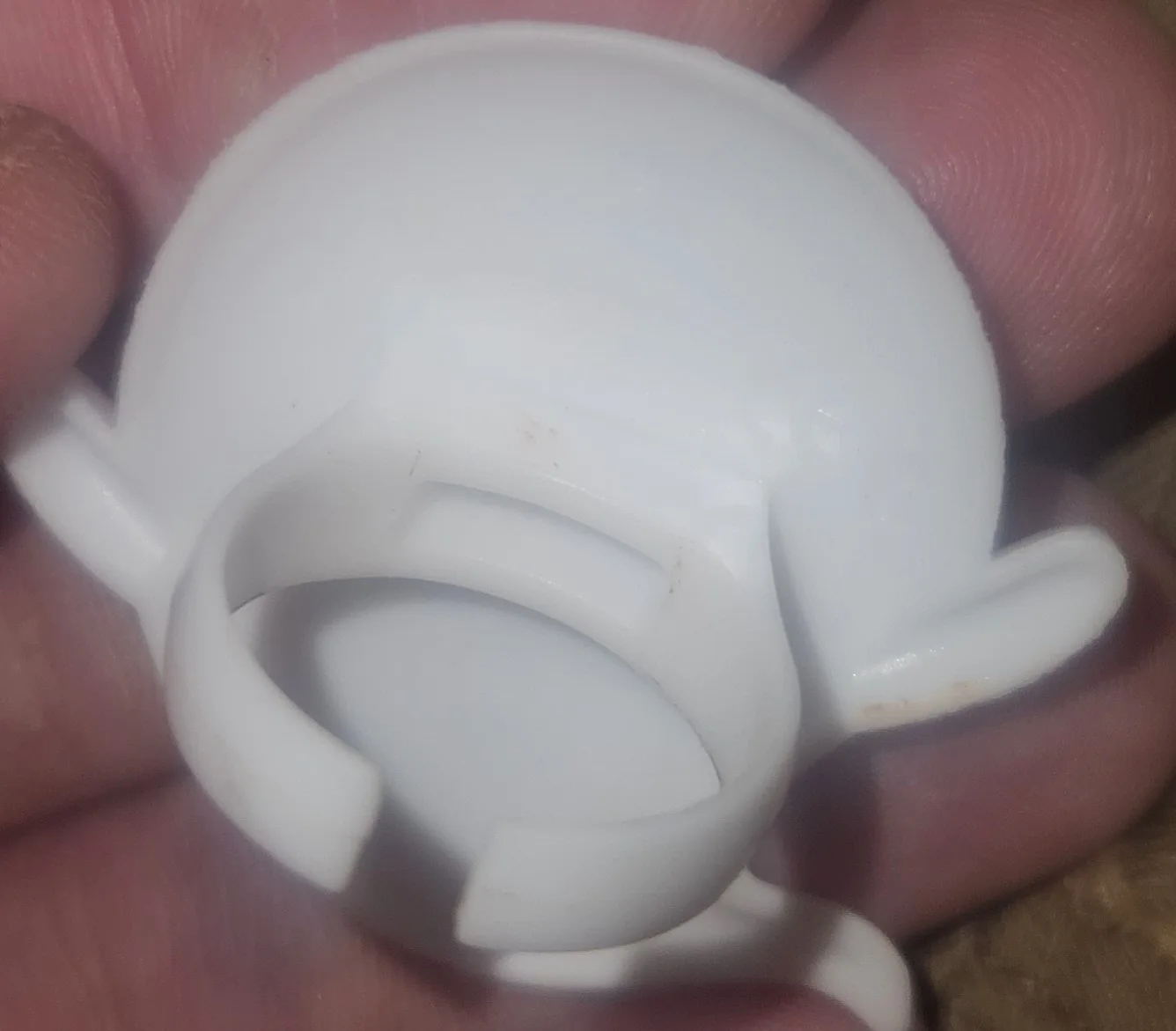 2 White Plastic Ghost Rings - Spooky Fun! image indicator(2)