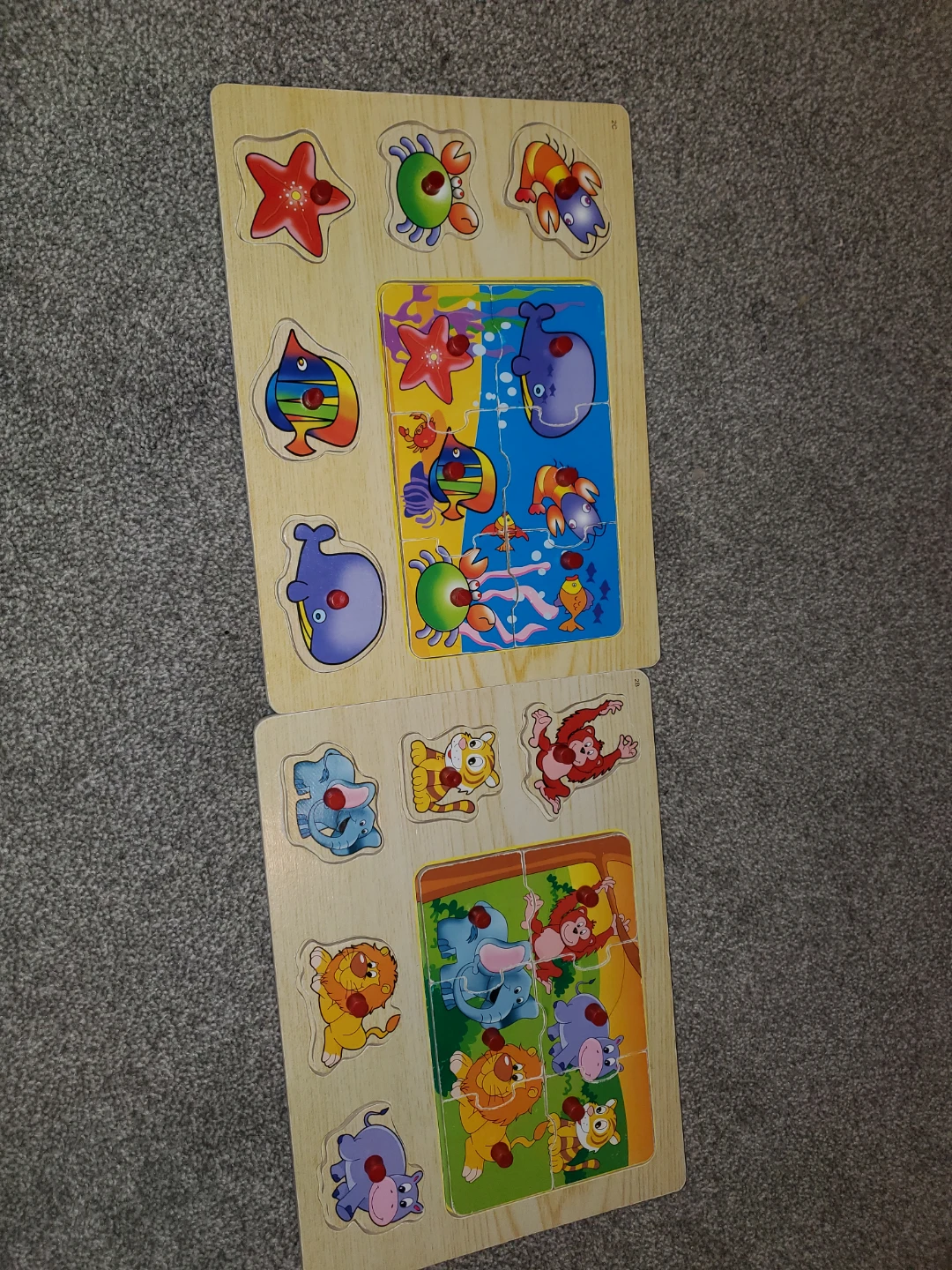 Kids toys bundle (train set, puzzles, race car board) - photo 3