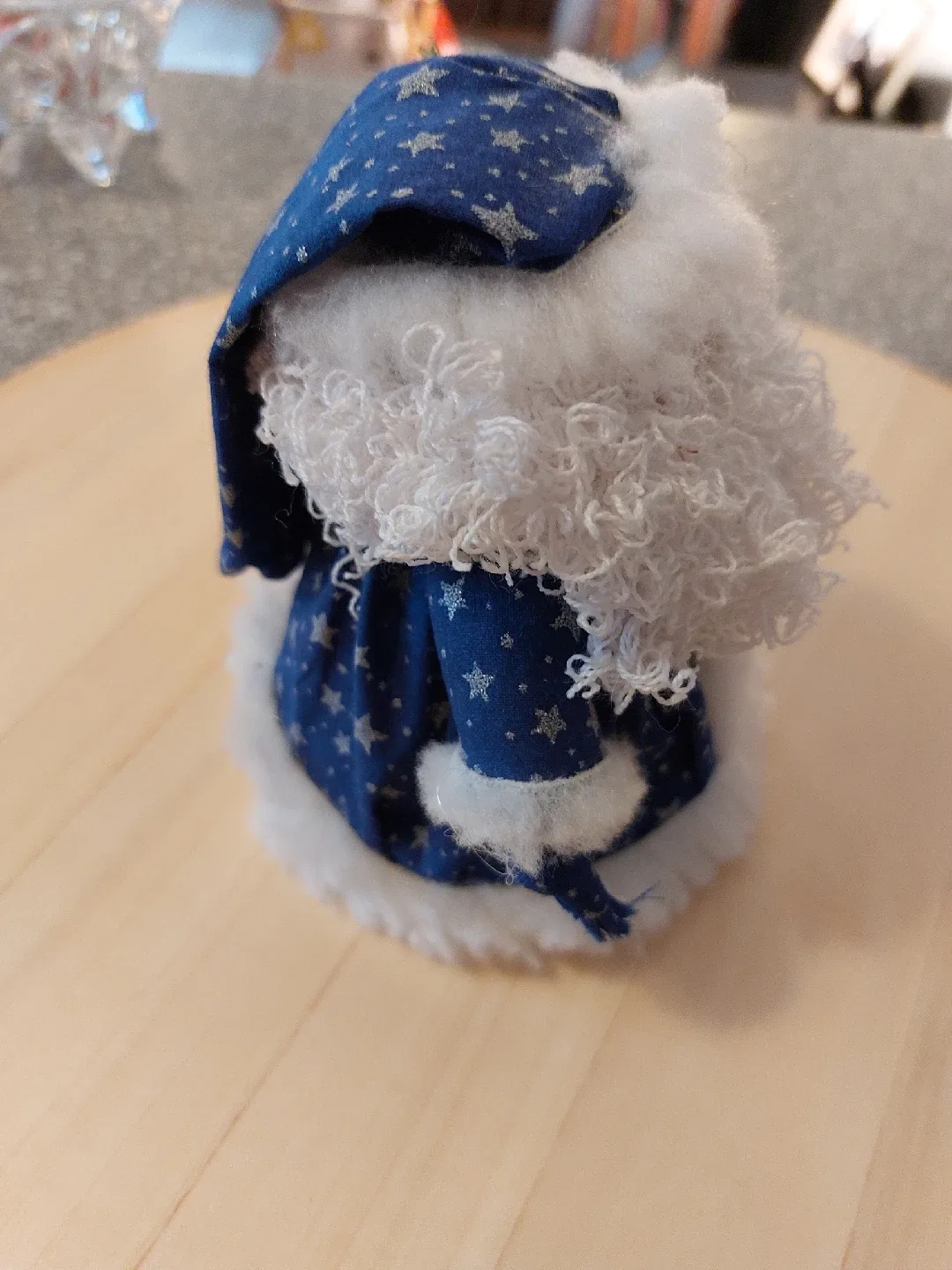 Santa Claus Figurine - Blue & White image indicator(4)
