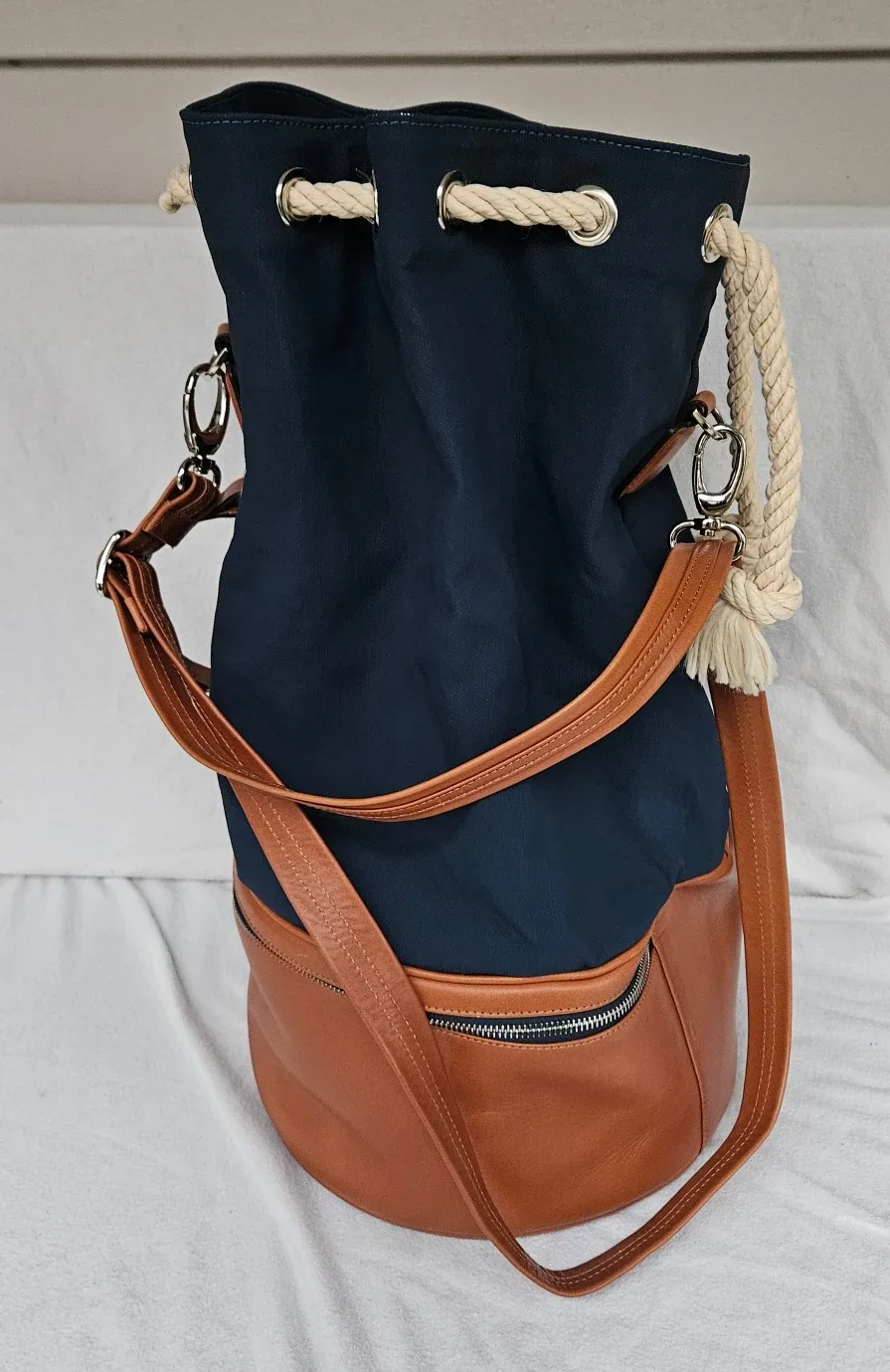 Richard Mille Leather Bucket Handbag Bag Made in Spain Mint image indicator(5)