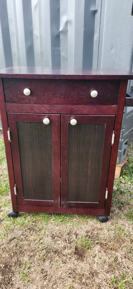 Small Wooden microwave stand with Drawer