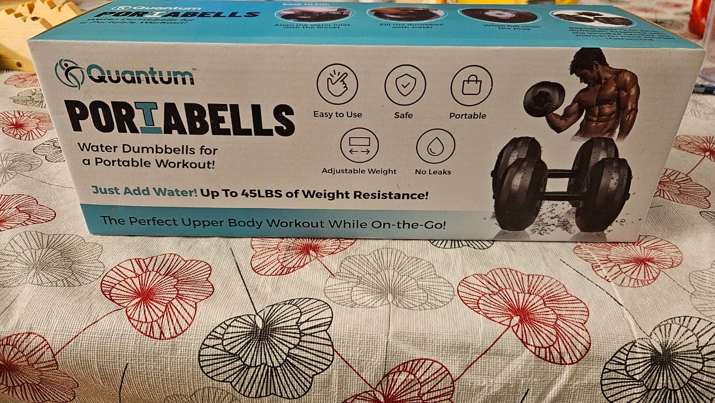 Quantum PortaBells Water Dumbbells - Portable Workout