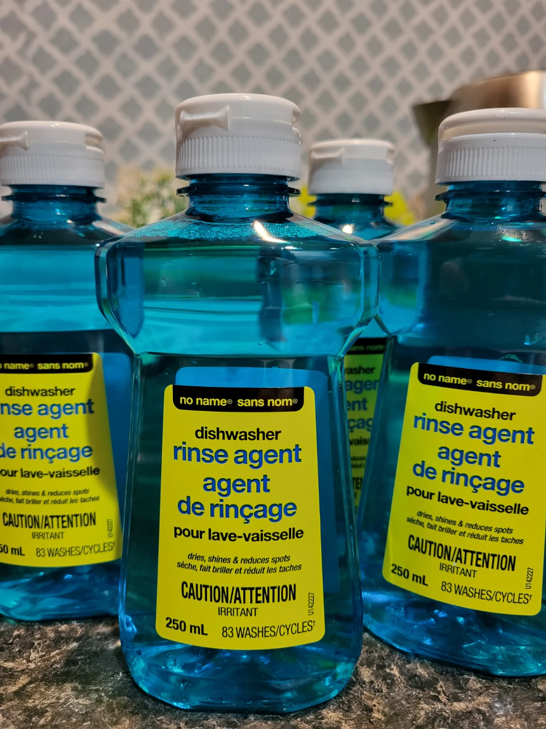 4×No Name Dishwasher Rinse Agent
