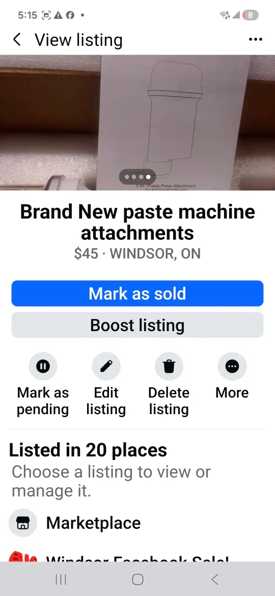 Brand New Paste Machine Attachment