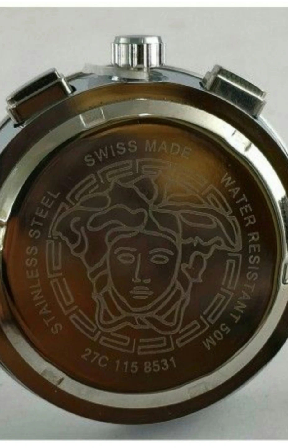Excellent VERSACE White Date Indictor Man's Quartz Wrist Watch - photo 5