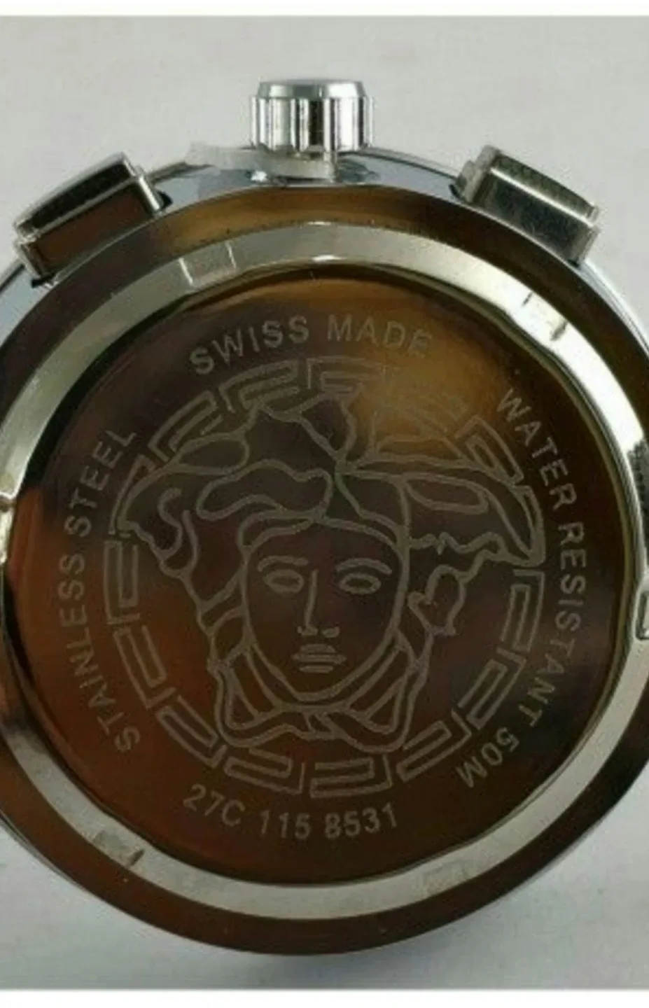 Excellent VERSACE White Date Indictor Man's Quartz Wrist Watch image indicator(5)