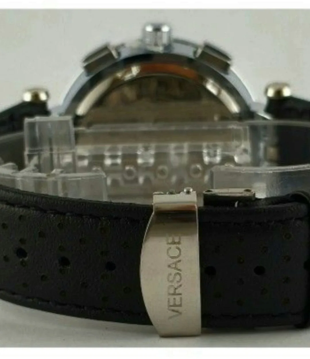 Excellent VERSACE White Date Indictor Man's Quartz Wrist Watch image indicator(7)