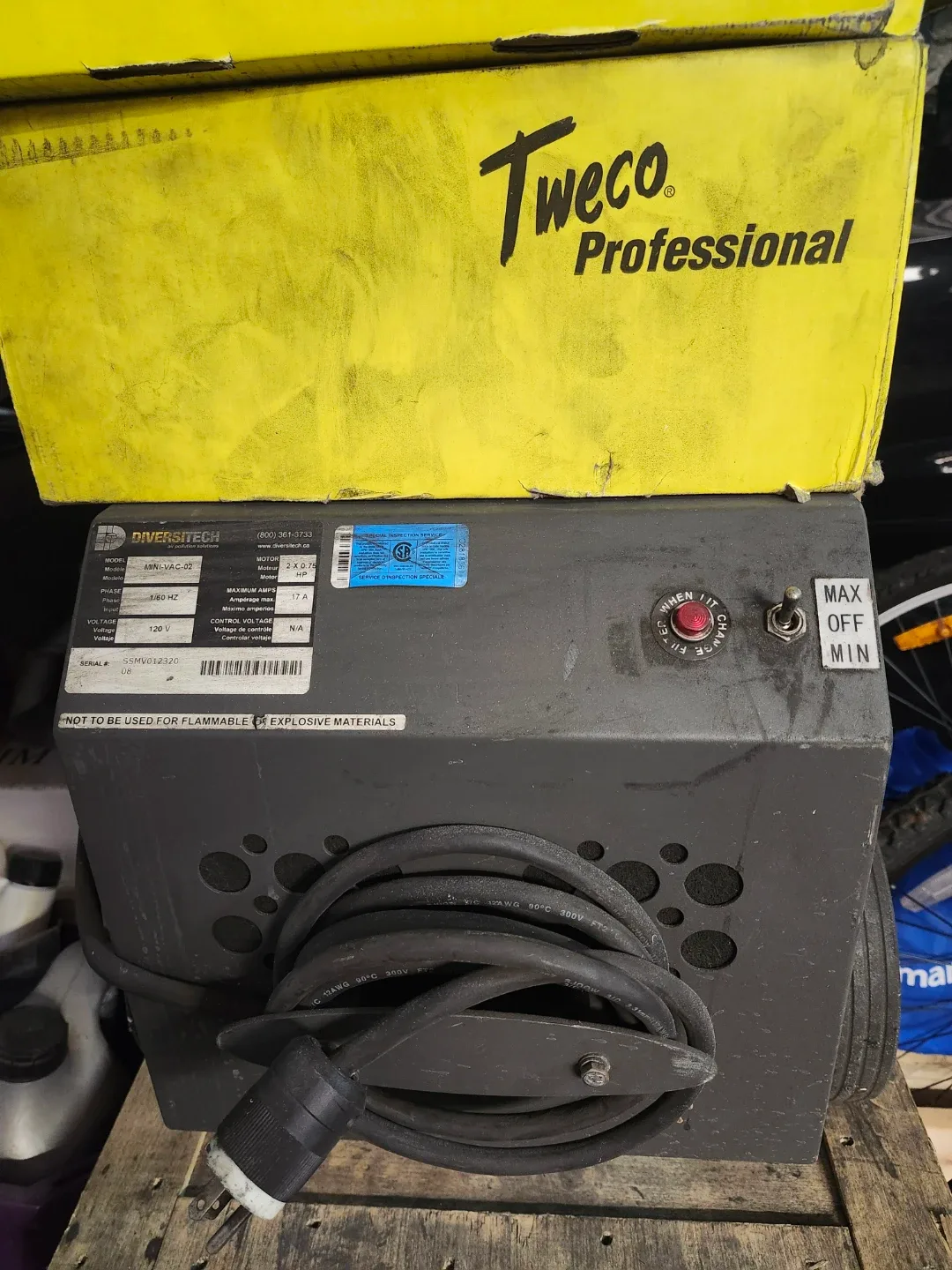 Fred Mini Vac II Weld Fume Extractor & Smoke Master Gun image indicator(2)