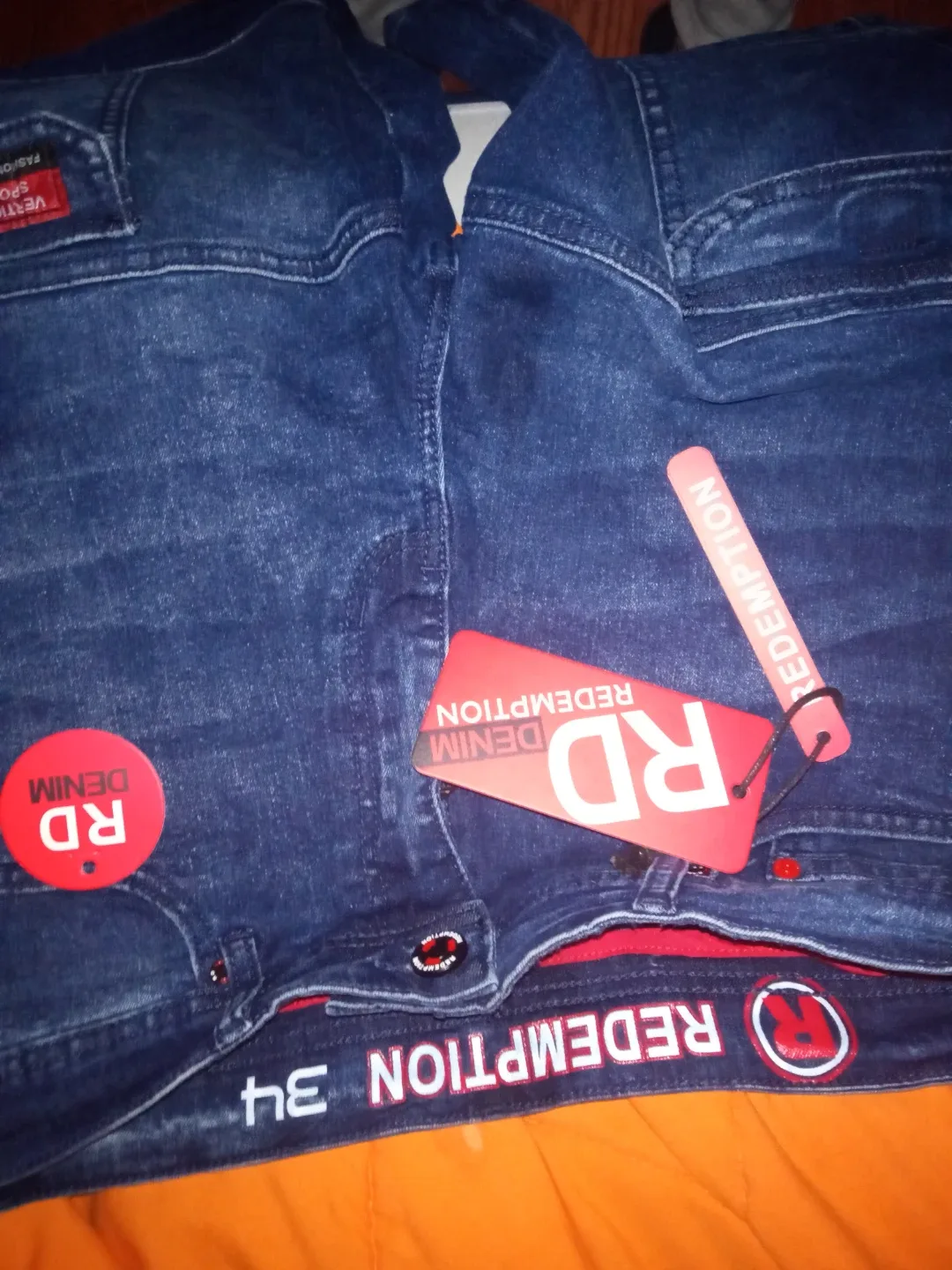 New "RD Redemption Denim Shorts Size 34 image indicator(3)