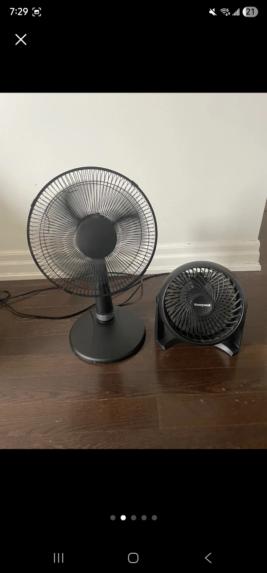 Floor Lamp with Reading Light+Table fan+Oscillating fan - photo 2