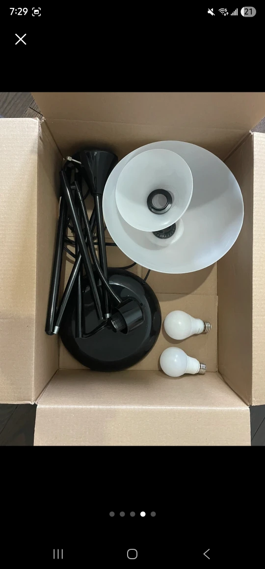 Floor Lamp with Reading Light+Table fan+Oscillating fan - photo 3