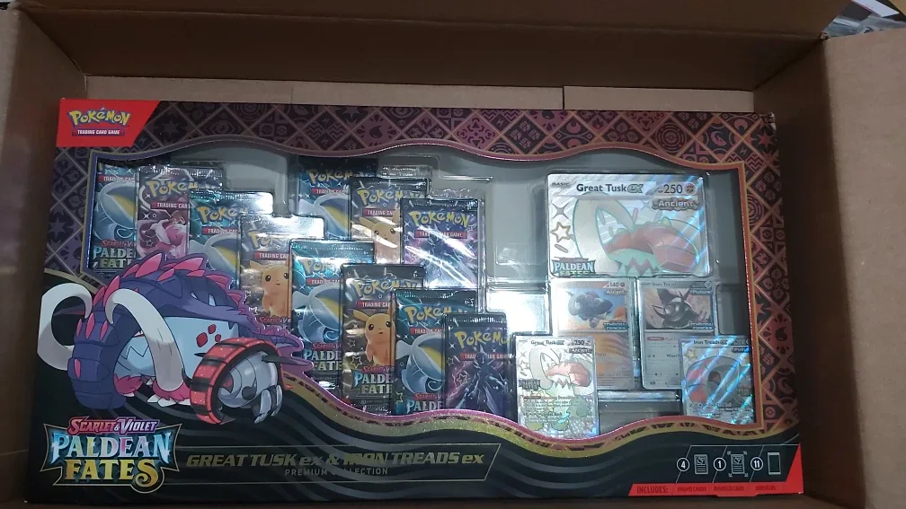Paldean Fates Great Tusk EX Box