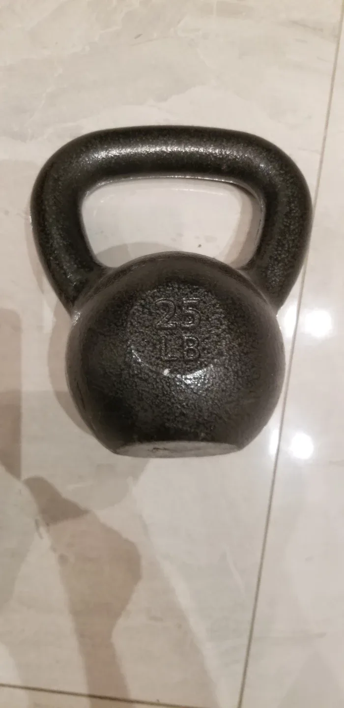 Cast iron Kettlebell 25 pounds L B image indicator(2)